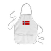Flagga av norgen förkläde