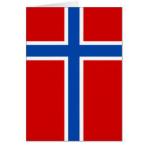 Flagga av norgen hälsnings kort