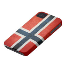 Flagga av norgen iPhone 4 Case-Mate skydd