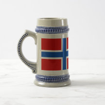 Flagga av norgen kaffe muggar