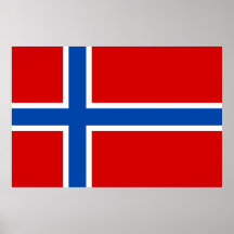 Flagga av norgen print