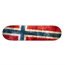 Flagga av norgen skate board deck