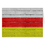 Flagga av södra Ossetia Hälsnings Kort
