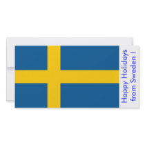 Flagga av Sverige, glad helg från Sverige