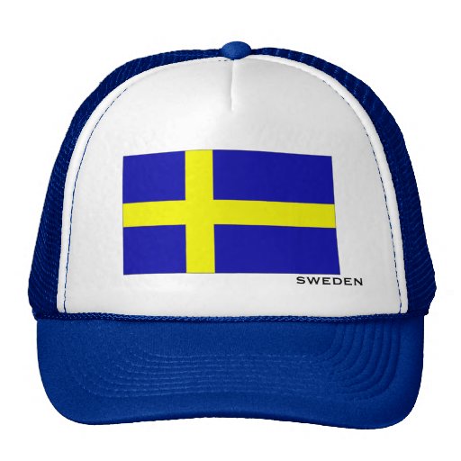 Flagga av sverigehatten trucker keps