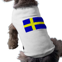Flagga av sverigen djur tshirt