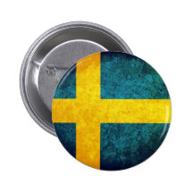 Flagga av sverigen knapp med nål