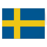 Flagga av sverigen kort