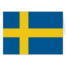Flagga av sverigen kort