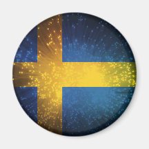 Flagga av sverigen kylskåps magneter
