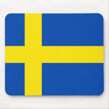 Flagga av sverigen musmattor