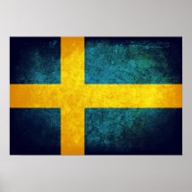Flagga av sverigen print