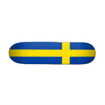 Flagga av sverigen skate board