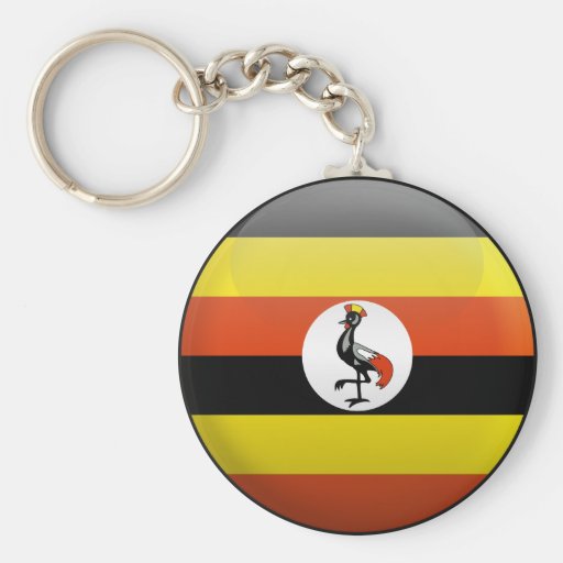 Flagga av Uganda Nyckel Ring