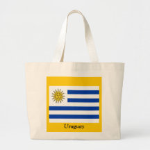 Flagga av Uruguay Tote Bags