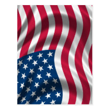 Flagga av USA Vykort