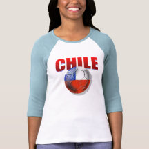 Flagga för boll för Chile logotypfotboll av Chile  T Shirts