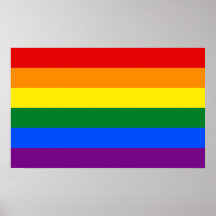 Flagga för LGBT-gay prideregnbåge Affisch
