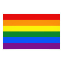 Flagga för LGBT-gay prideregnbåge Fotografiska Tryck