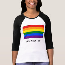 Flagga för LGBT-gay prideregnbåge T-shirt