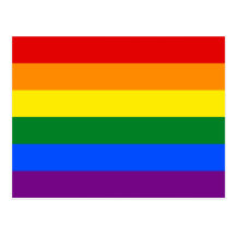 Flagga för LGBT-gay prideregnbåge Vykort