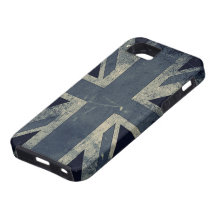 Flagga för vintageGrungeUK iPhone 5 Cases