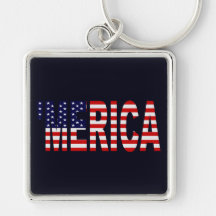 'Flagga Keychain för MERICA US Nyckel Ring