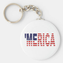 'Flagga Keychain för MERICA US Nyckel Ring