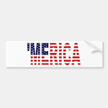 'Flaggabildekal för MERICA US