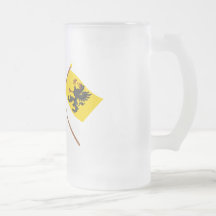 Flaggor för korsad sverige- och Södermanlands län Kaffe Koppar