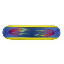 "Flameing döskallar ", Anpassad Skate Board