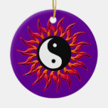 Flamma den Yin Yang solprydnaden Jul Dekorationer