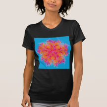 Flammande kaleidoscope tee shirt