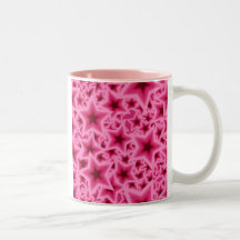 Flammande rosa stjärnakaffe koppar - formgivaremug
