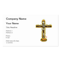 Flammande skelett- crucifix på en bål visitkort mallar