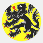 Flanders Belgien flagga Klistermärken