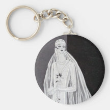 Flapper Bride Keychain