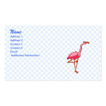 Flappy Flamingo Visitkort Mall