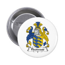 Fleetwood familjvapensköld knapp