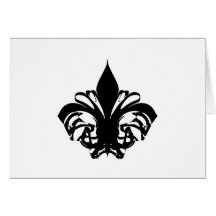 Fleur De Lis 10 Hälsningskort