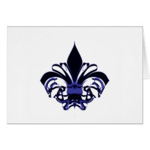 Fleur De Lis 8 Hälsningskort