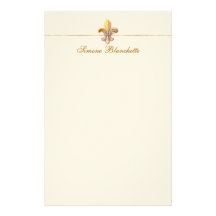 Fleur-de-lis Anpassade Brevpapper