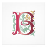 Fleur-de-lis B Monogram Personliga Tillkännagivanden