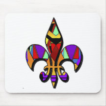 Fleur-de-lis designer musmattor