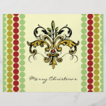 Fleur de lis Julafton Flyg Blad