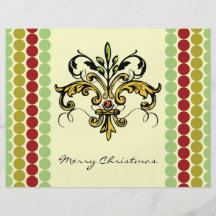 Fleur de lis Julafton Flyg Blad