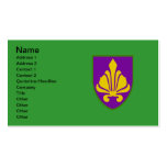 Fleur De Lis Mardi Gras färger Visitkort Mall