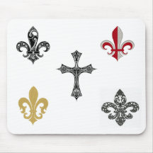 Fleur de lis mousepad musmatta