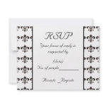 Fleur De Lis RSVP Card Template Personalized Announcement