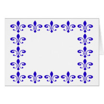 Fleur De Lis Slösa Hälsnings Kort